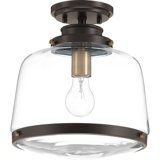 Lupe Glass Semi Flush Mount