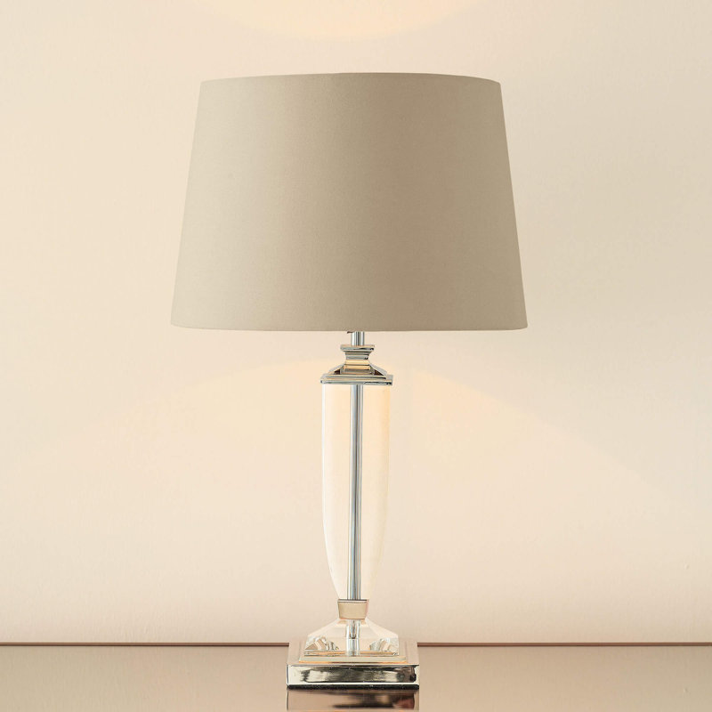 Zackery Lamp Base Lamp, Polished Nickel