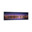 Reflection of Skyscrapers in A Lake, Lake Michigan, Digital Composite, Chicago, Cook County, Illinois, Usa 1 Piece Wrapped Canvas Panoramic Wall Art-550590801