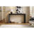60" Modern Farmhouse Console Table With 2 Concealed Drawers, Waterfall Design Entryway Table With Thickened Legs &  Wood Grain For Living Room, Entryway & Hallway-122607073