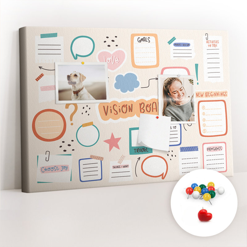 Annajo Cork Corkboard / Bulletin Board