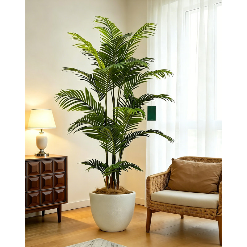 Plantes vertes en pot de plantes artificielles modernes