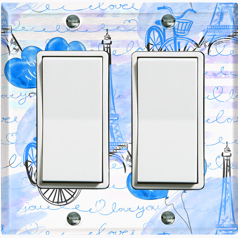 Plaque murale d'interrupteur à bascule Paris