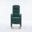 Chaise berçante en tissu avec repose-pieds réglable-420830079