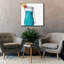  «Blue Hawaiian» par Susan Ball, art mural sur toile, 37 po x 37 po