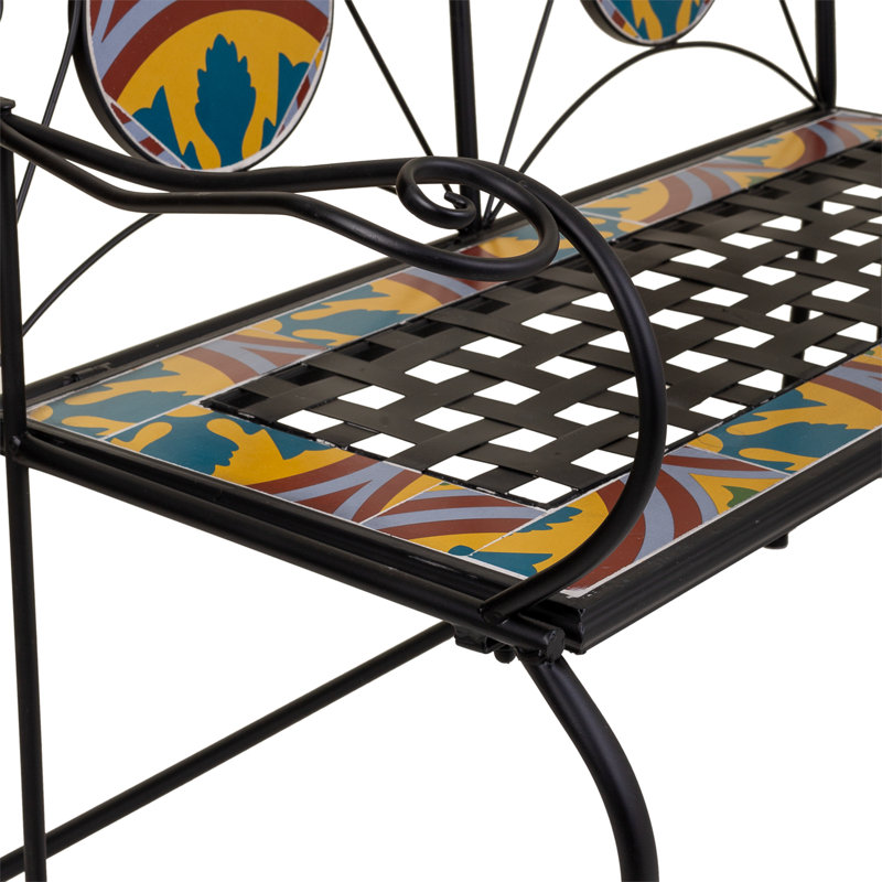Chania Iron Outdoor Bench