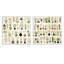 Weymouth - Ensemble de 2 collages carrés botaniques abstraits-101861463-101861465