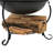 Neppie 18" Round Wood-Burning Black Finish Steel Fire Pit Bowl with Spark Screen