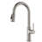 Karran Pull-Down Kitchen Faucet with Blade Spray, 3-Function Sprayer, High-Arc, Spot-Free Finish in Stainless Steel-119904238