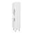 Beekman 67.32" H x 17.51" W Mid-Century Modern 5-Shelf Narrow Bookcase Cabinet in White-1252694090
