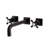 Kingston Brass Manhattan Two-Handle 3-Hole Wall Mount Roman Tub Faucet-50579906-115844612
