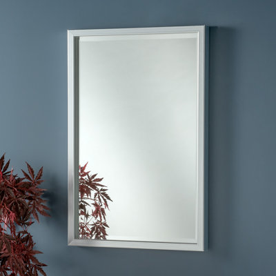 Airil Solid Wood Rectangle Wall Mirror