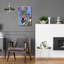 Bungalow Rose «Rainbow Zebra» par Hello Angel, art mural en verre acrylique-359247977