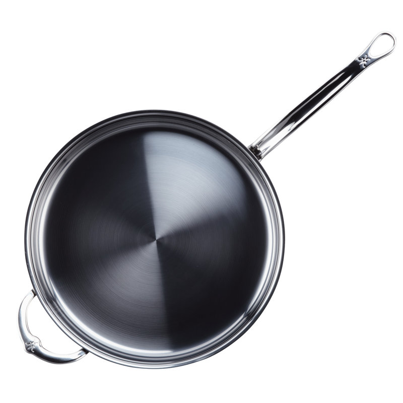 Hestan 3.5 Quart Black Aluminum Stainless Steel Sauté Pan