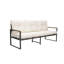Spacious Patio Sofas, Steel 5 Seat Modern Conversation Set For Garden