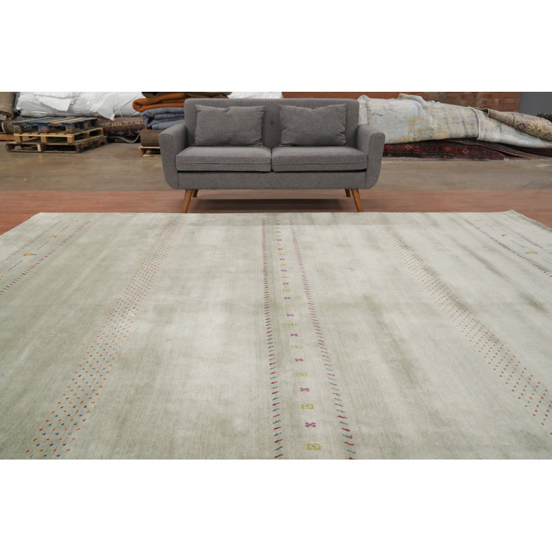 Tapis tribal en laine Gabbeh 12 x 12