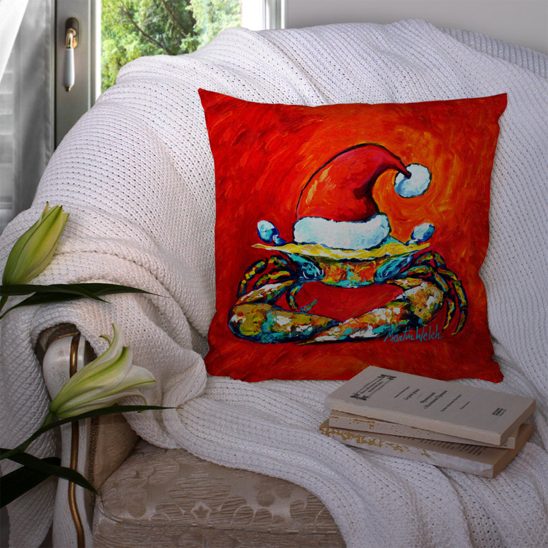 Coussin Crab Crab, H 14 po x l 14 po x P 4 po