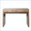 Console rustique en bois avec 3 tiroirs