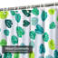 Tropical Jungle Monstera Plant Summer Leaves Shower Curtain with 12 Hooks-488602352