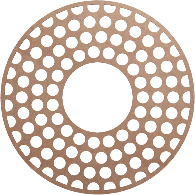 Médaillon de plafond en bois Fink, H 36 po x l 36 po x P 0,38 po, Bois (qualité de peinture)