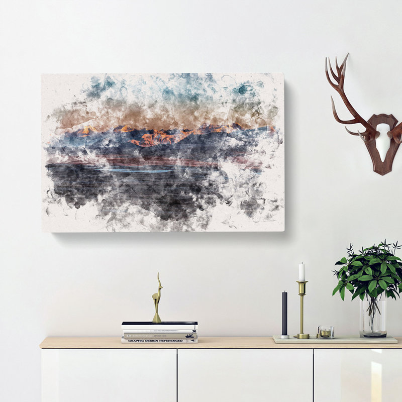 Alaskan Mountains At Dusk - Wrapped Canvas, 35cm H x 50cm W x 3cm D