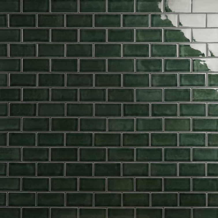 Nabi Subway 3X6 Crackled Glossy Glass Tile