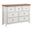 Unité de rangement 7 tiroirs - Commode beige avec construction et assemblage facile 7 commodes pour organiser votre salon efficacement