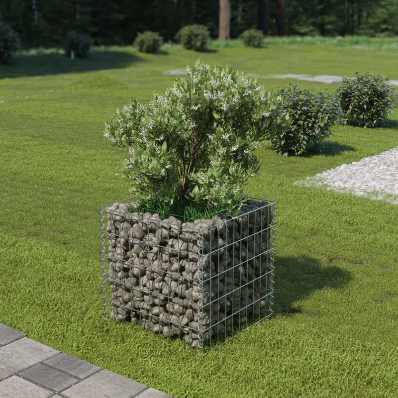 Camptown Metal Planter Box, 50cm H x 50cm W x 50cm D