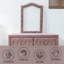 Miroir en tissu rose
