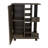 Bar Cart, Two External Shelves, Four Casters, Six Built-In Wine Rack, Single Door Cabinet-683740886