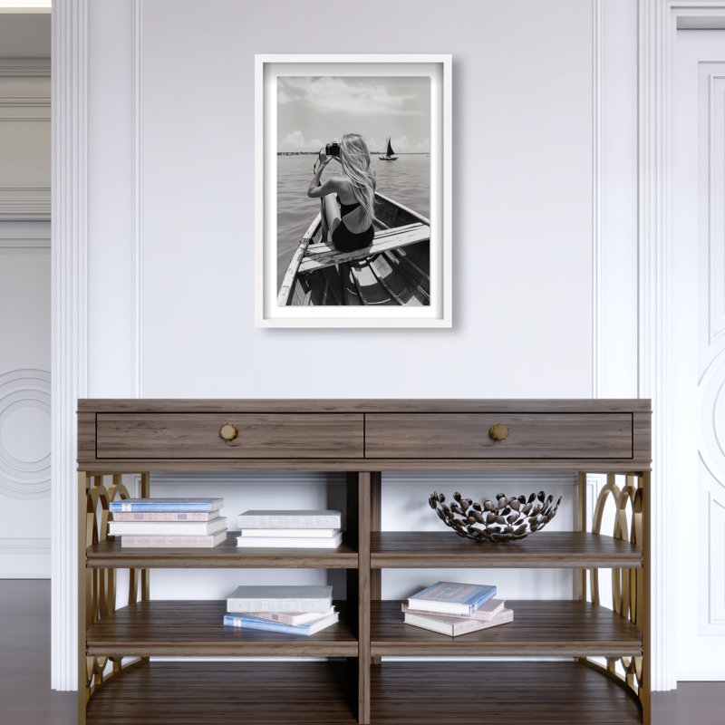 Frame Of Solitude Print by Oliver Gal, 37.5"H x 25.5"W, White Shadowbox