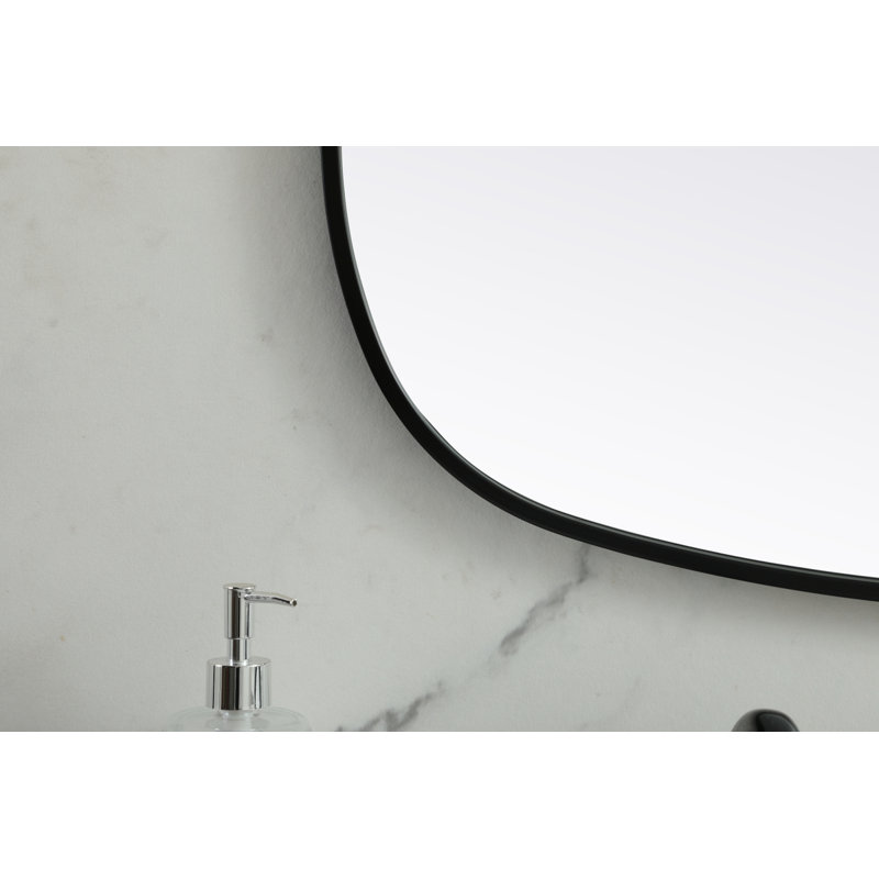 Miroir Bertin, Noir, noir, noir, noir, 60 po x 24 po 