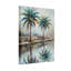 Plantes et fleurs, palmiers reflétant dans l'eau, art sur toile-2015653396-2015653402-2015653403