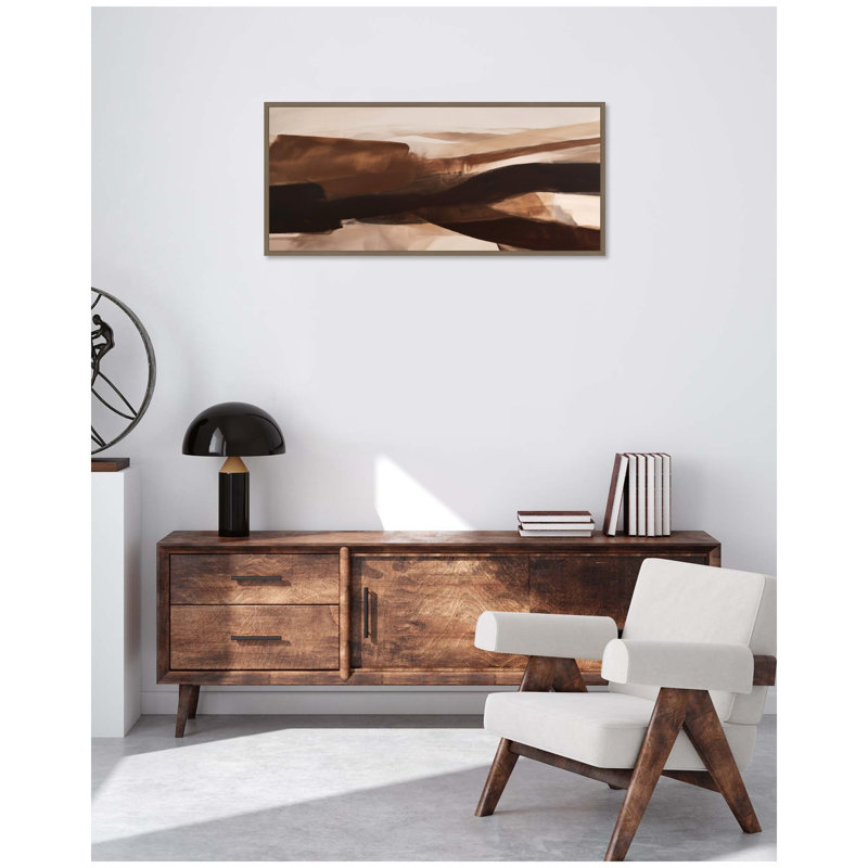 Pathway II Panel by Odile Framed Canvas Wall Art Print