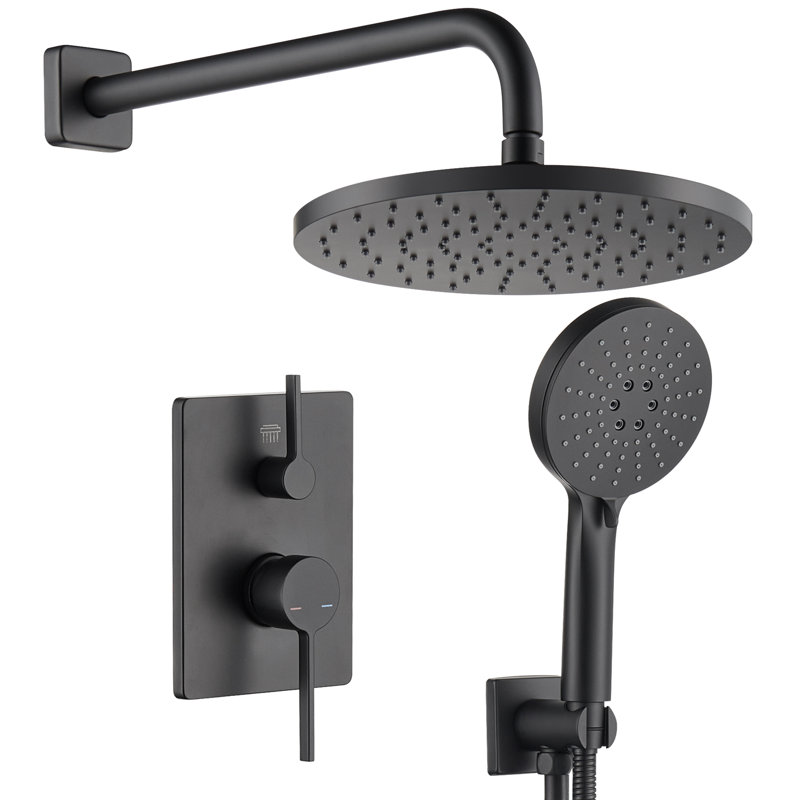 Système de douche de salle de bain, Noir mat