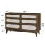 Commode en rotin pour chambre à coucher, commode à 6 tiroirs pour garde-robe-1757919574