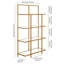Davidjunior 157.48 cm H x 91.44 cm W Steel Standard Bookcase-1163093229