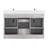 Jillian 54'' Double Bathroom Vanity with Engineered Stone Top-1482076481