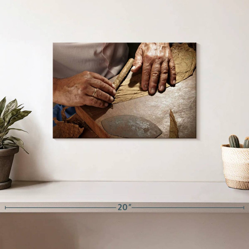 Cigar Making, 8" H x 12" W