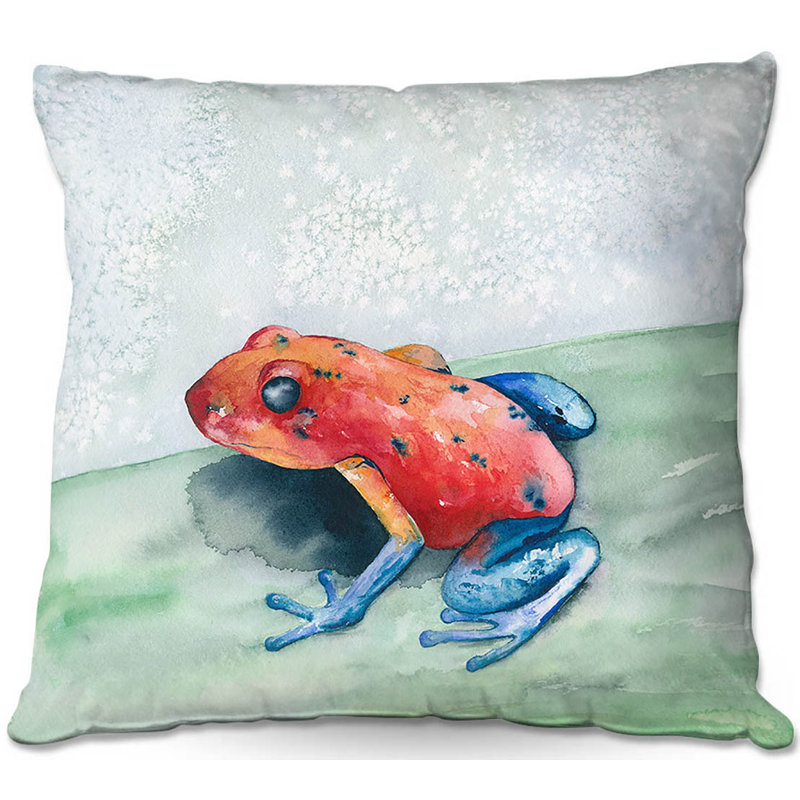 Coussin de grenouille canapé jean, 20 po x 20 po