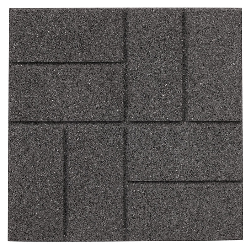 16'' x 16'' Composite Paving Stone, Gray