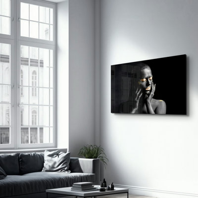 Elegant Tempered Glass Wall Art Painting, 13.8 x 21.7 inches | 100% Tempered Glass, Thickness: 0.16 inches | UV Printed for Vibrant Colors | Perfect for Home Decor, Living Room, & Office Spaces