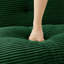 Repose-pieds en velours côtelé - vert-130675556
