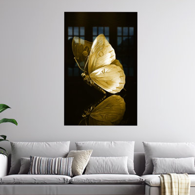 Large Reflective Butterfly Wall Decor Makes for Modern Wall Art Ideal for Wedding Celebrations and as an Animal Wall Hanging With a Metallic Finish