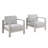 Magers Outdoor Aluminum Club Chairs with Cushions-1463829374