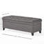 Étagère de salon en tissu gris - P 50 po x l 20,5 po x H 18,3 po Solution de rangement 50 po x P 20,5 po x H 18,3 po-1815344023