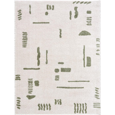 Zuhur Washable Abstract Indoor Rug