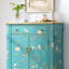Armoire décorative peinte à la main avec rangement pour chaussures