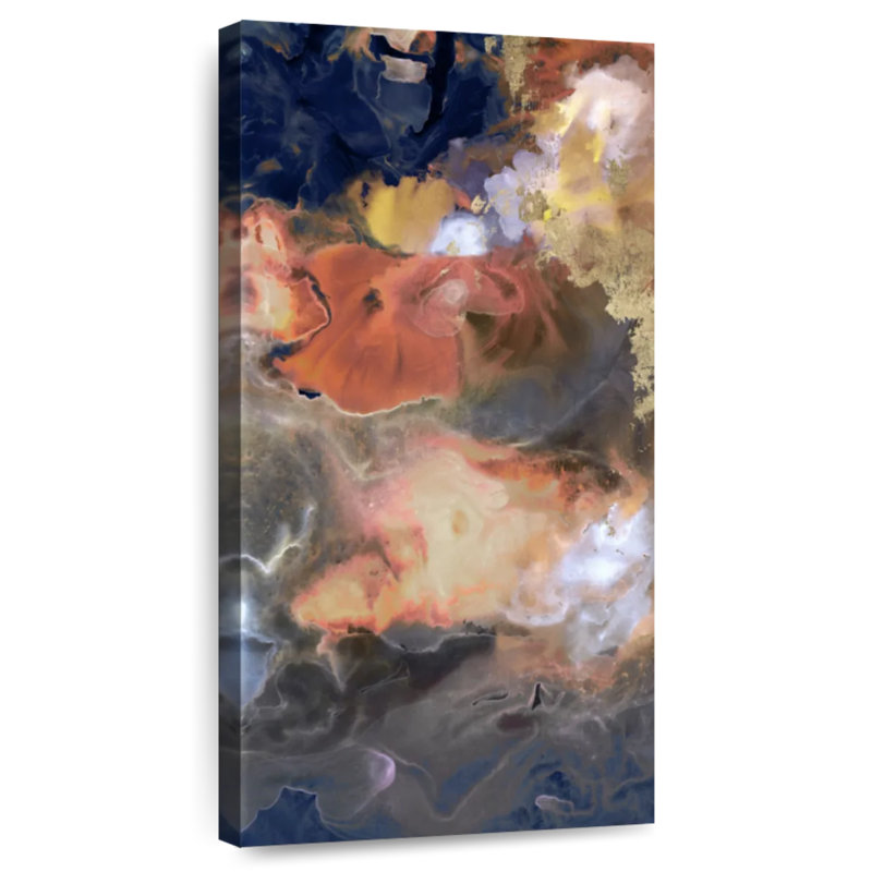 Tempête au clair de lune II, H 24 po x l 12 po