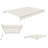 Canopee Manual Retractable Patio Awning with Protective Case 300g POLY-99128857-99128858